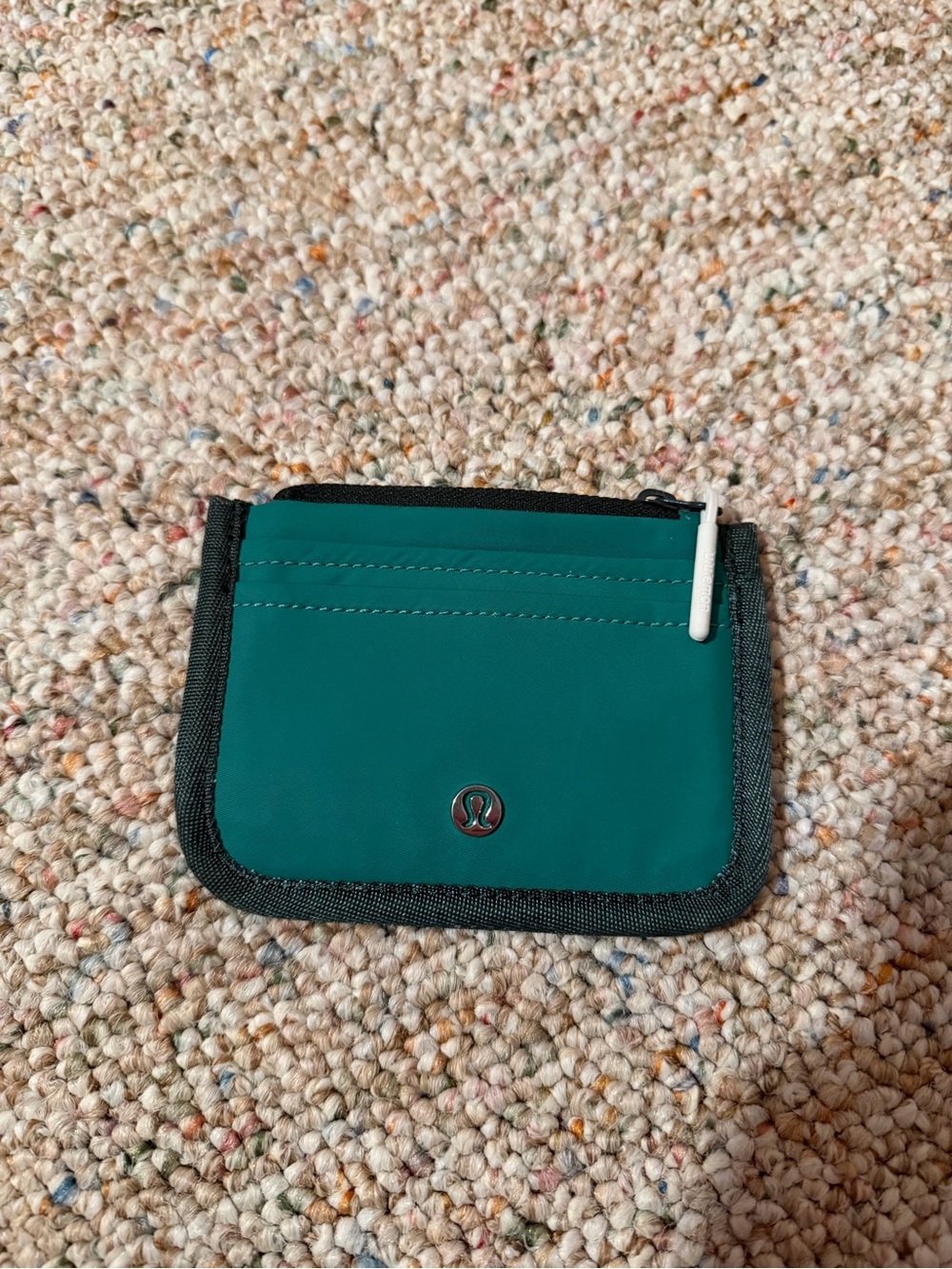 lululemon athletica Teal and Black Card Wallet